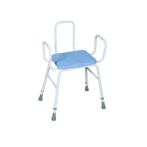 Perching Stool with PU Seat Back & Arms