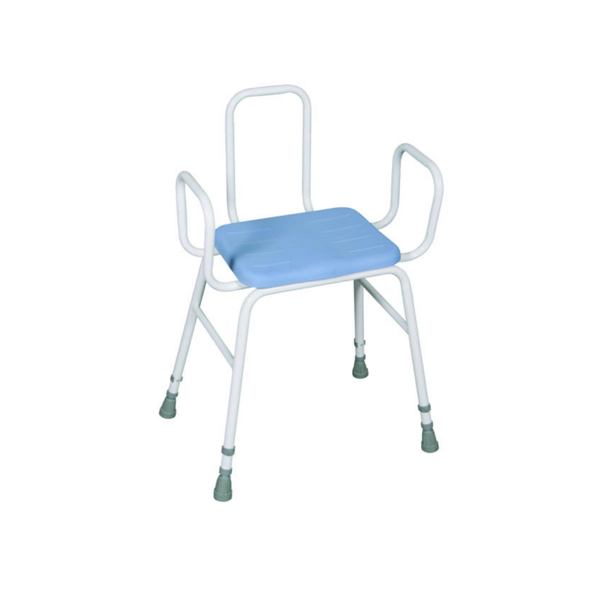 Perching Stool with PU Seat Back & Arms