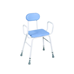 Perching Stool with PU Seat Padded Seat & Back