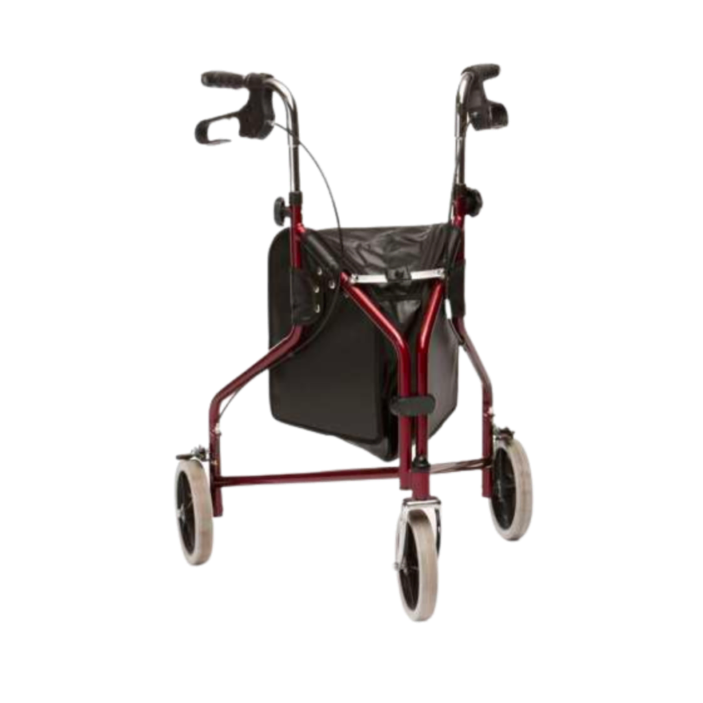 Drive Steel Tri Walker with Bag Red